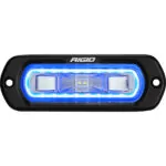 RIGID SR-L Series Marine Spreader Pod 2 Wire Flush Mount Black With Blue Halo - 52201