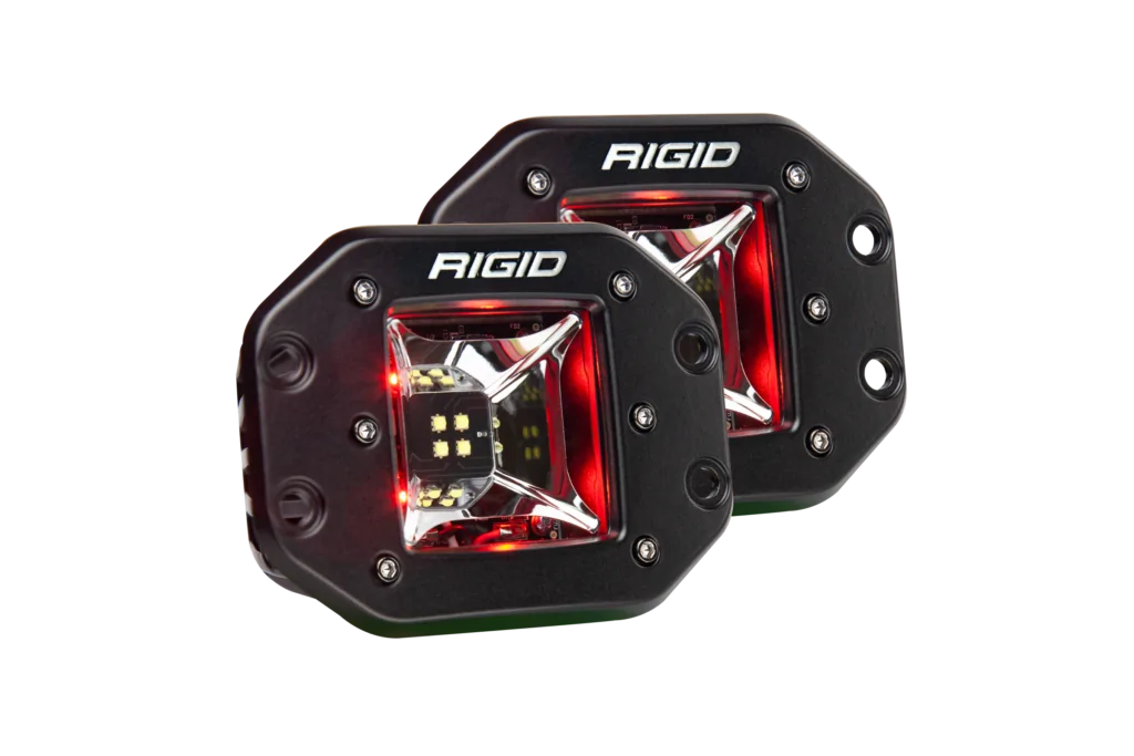 RIGID Scene Red Backlight Flush Mount Pair Radiance - 68212