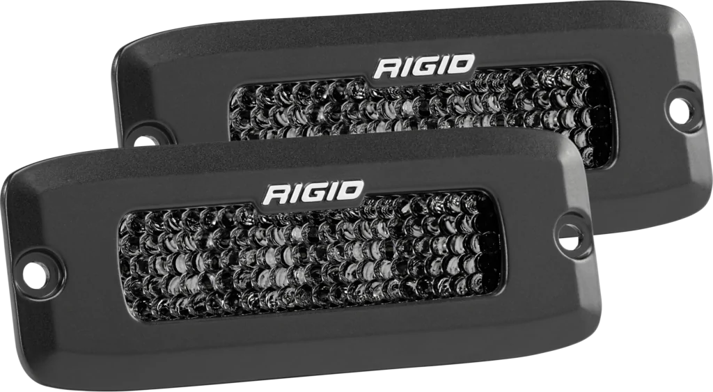 RIGID Spot Diffused Midnight Flush Mount Pair SR-Q Pro - 925513BLK