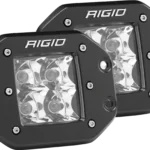 RIGID Spot Flush Mount Black Pair D-Series Pro - 212213