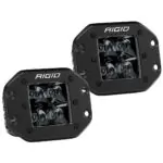 RIGID Spot Flush Mount Midnight Pair D-Series Pro - 212213BLK