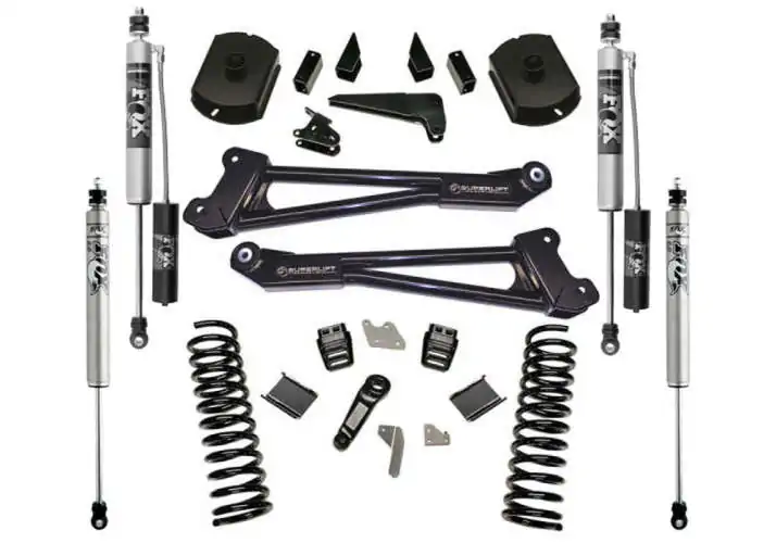 SuperLift 4 Lift Kit with Fox 2.0 Reservoir Shocks and Radius Arms for 2014-2018 Ram 2500 4WD Diesel_K125FX