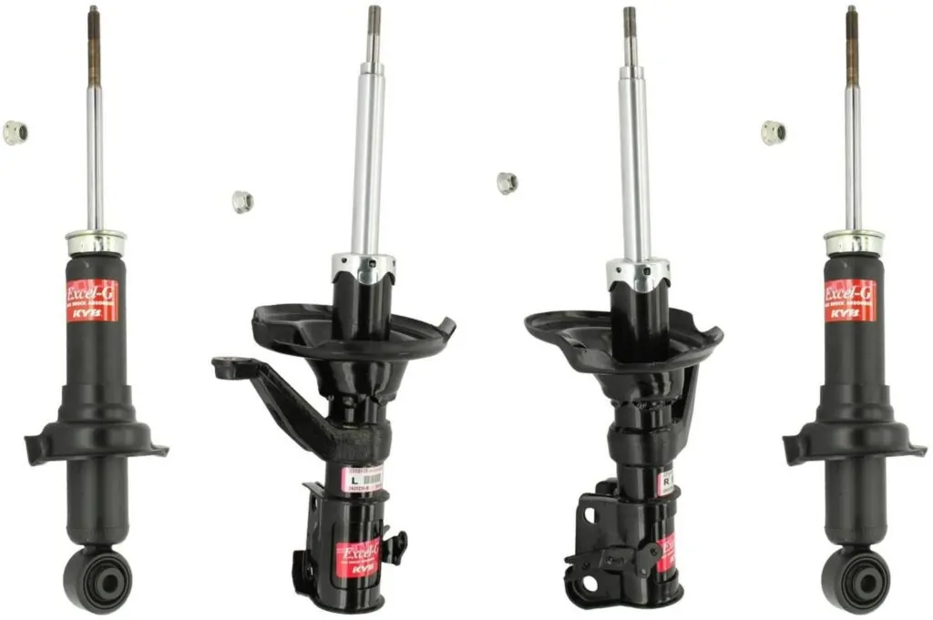 KYB Excel-G GR-2 Front Rear Shocks for 2002 HONDA Civic Si Model 331010 331011 341311 341311