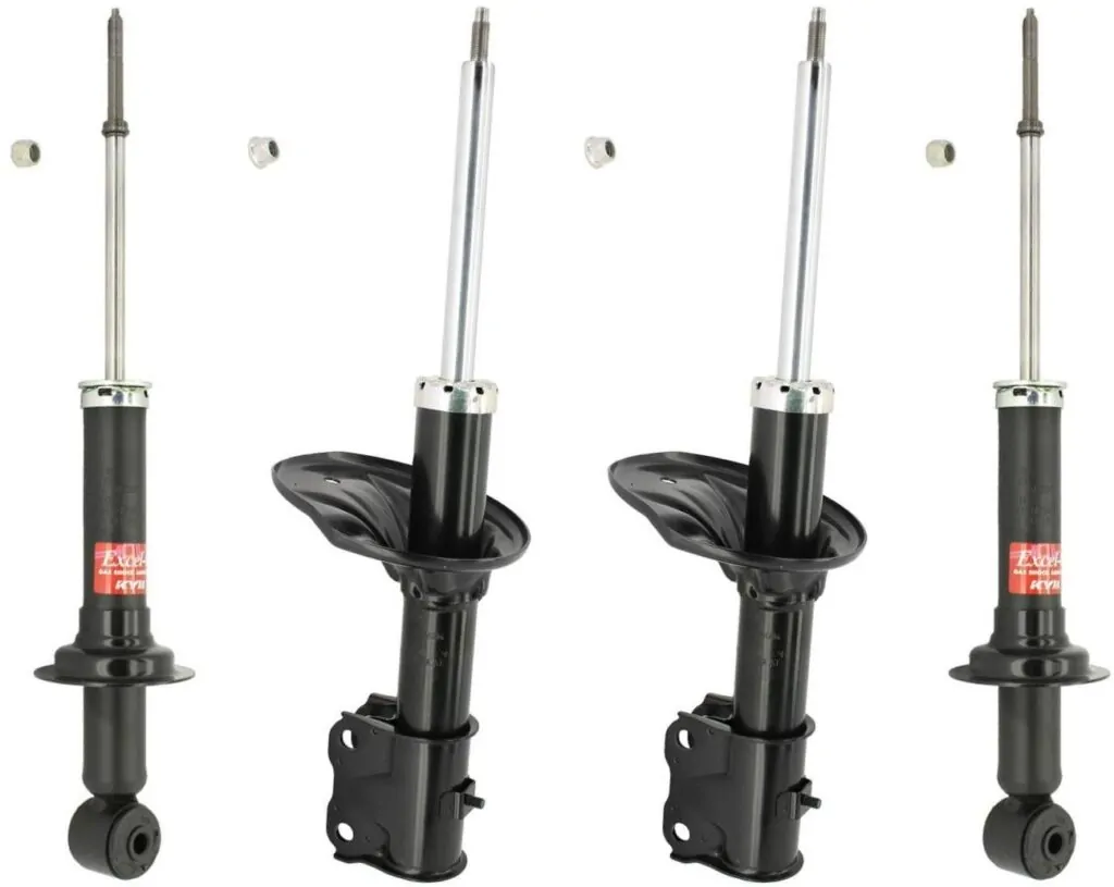 KYB Excel-G GR-2 Front Rear Shocks for 2004 MITSUBISHI Lancer Ralliart Wagon 334369 334369 341368 341368