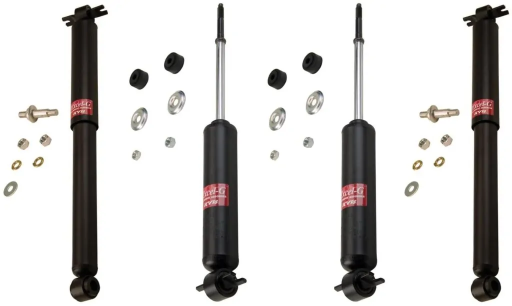 KYB Excel-G GR-2 Front Rear Shocks for 1971-75 CHEVROLET Biscayne Police Car & Taxi 344081 344081 343130 343130