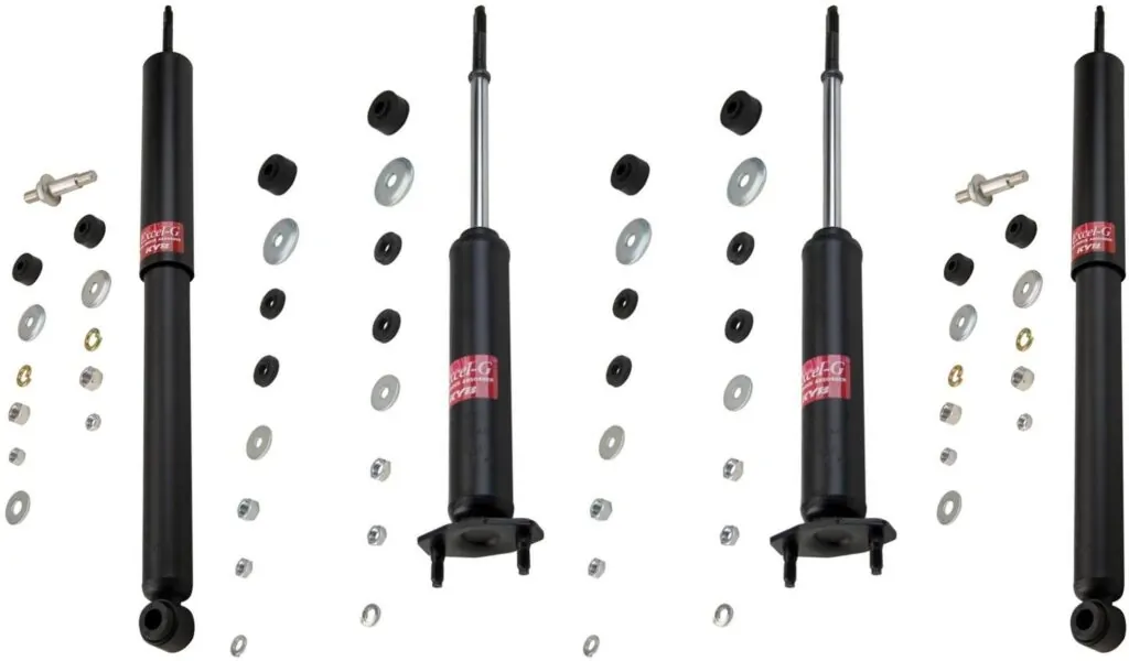 KYB Excel-G GR-2 Front Rear Shocks for 1970-74 AMC Javelin 343156 343156 343135 343135