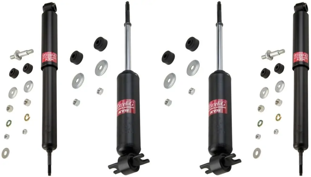 KYB Excel-G GR-2 Front Rear Shocks for 1959 EDSEL Villager 343127 343127 343136 343136