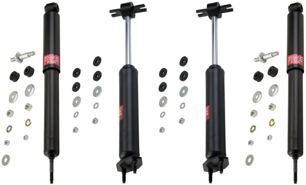 KYB Excel-G GR-2 Front Rear Shocks for 1971-77 MERCURY Comet 343146 343146 343136 343136