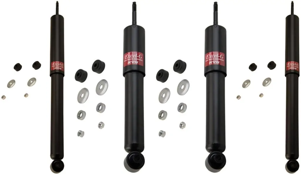 KYB Excel-G GR-2 Front Rear Shocks for 1979-82 FIAT 2000 343141 343141 343142 343142