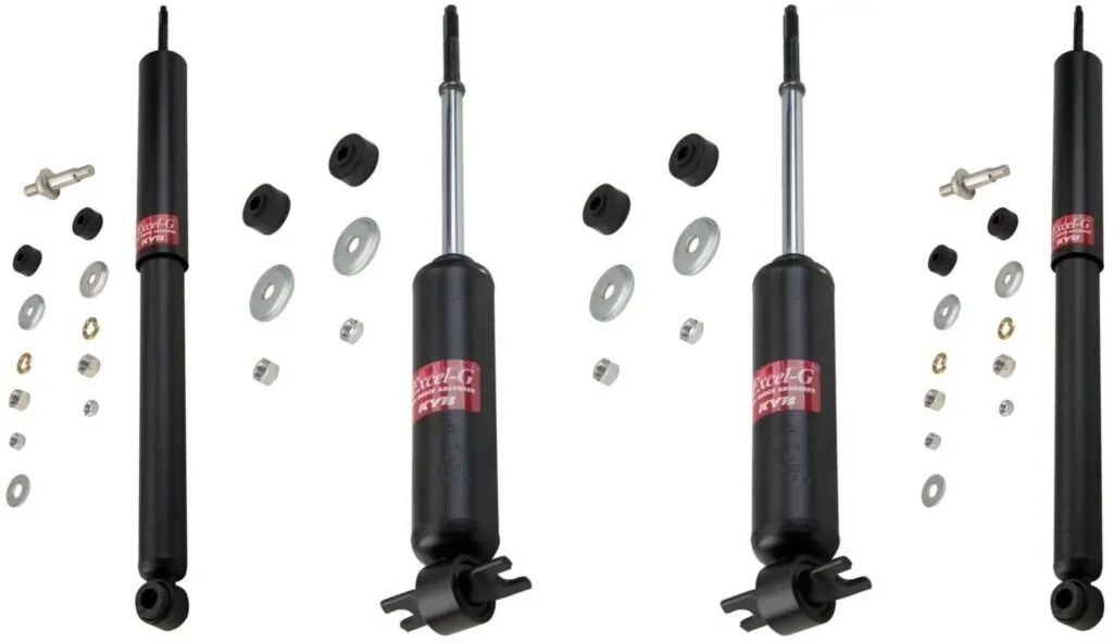 KYB Excel-G GR-2 Front Rear Shocks for 1955-57 CHEVROLET One-Fifty 343127 343127 343149 343149