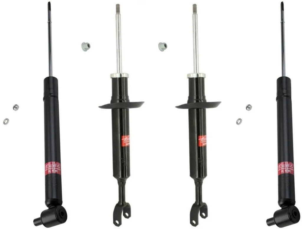 KYB Excel-G GR-2 Front Rear Shocks for 1995-1/99 AUDI A4 Sedan 341842 341842 343271 343271