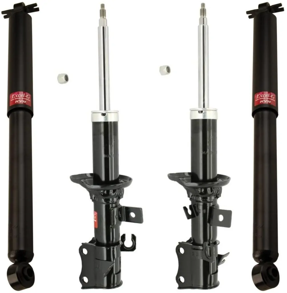 KYB Excel-G GR-2 Front Rear Shocks for 2001-7/1/02 KIA Rio 333502 333503 343353 343353