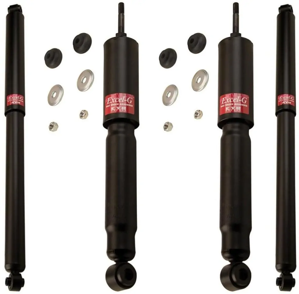 KYB Excel-G GR-2 Front Rear Shocks for 1999-04 FORD F-350 2WD Chassis Cab 344370 344370 344077 344077