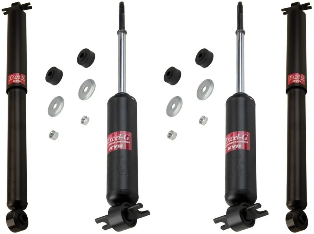 KYB Excel-G GR-2 Front Rear Shocks for 1996-02 GMC Savana 3500 Single Rear Wheel 344265 344265 344262 344262