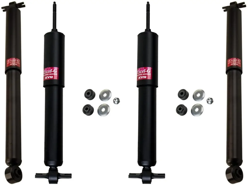 KYB Excel-G GR-2 Front Rear Shocks for 2003-05 GMC Savana 3500 Single Rear Wheel 349046 349046 344262 344262