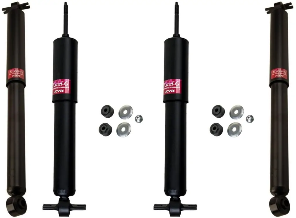 KYB Excel-G GR-2 Front Rear Shocks for 2003-05 GMC Savana 3500 Dual Rear Wheel 349046 349046 344263 344263