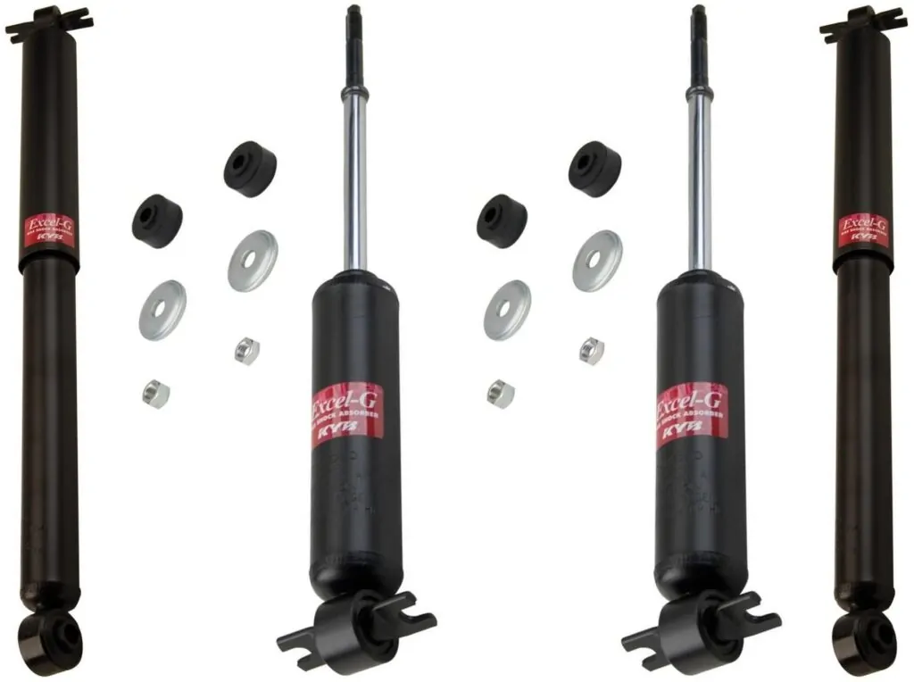 KYB Excel-G GR-2 Front Rear Shocks for 1992-99 CHEVROLET Suburban С1500 2WD 344265 344265 344273 344273