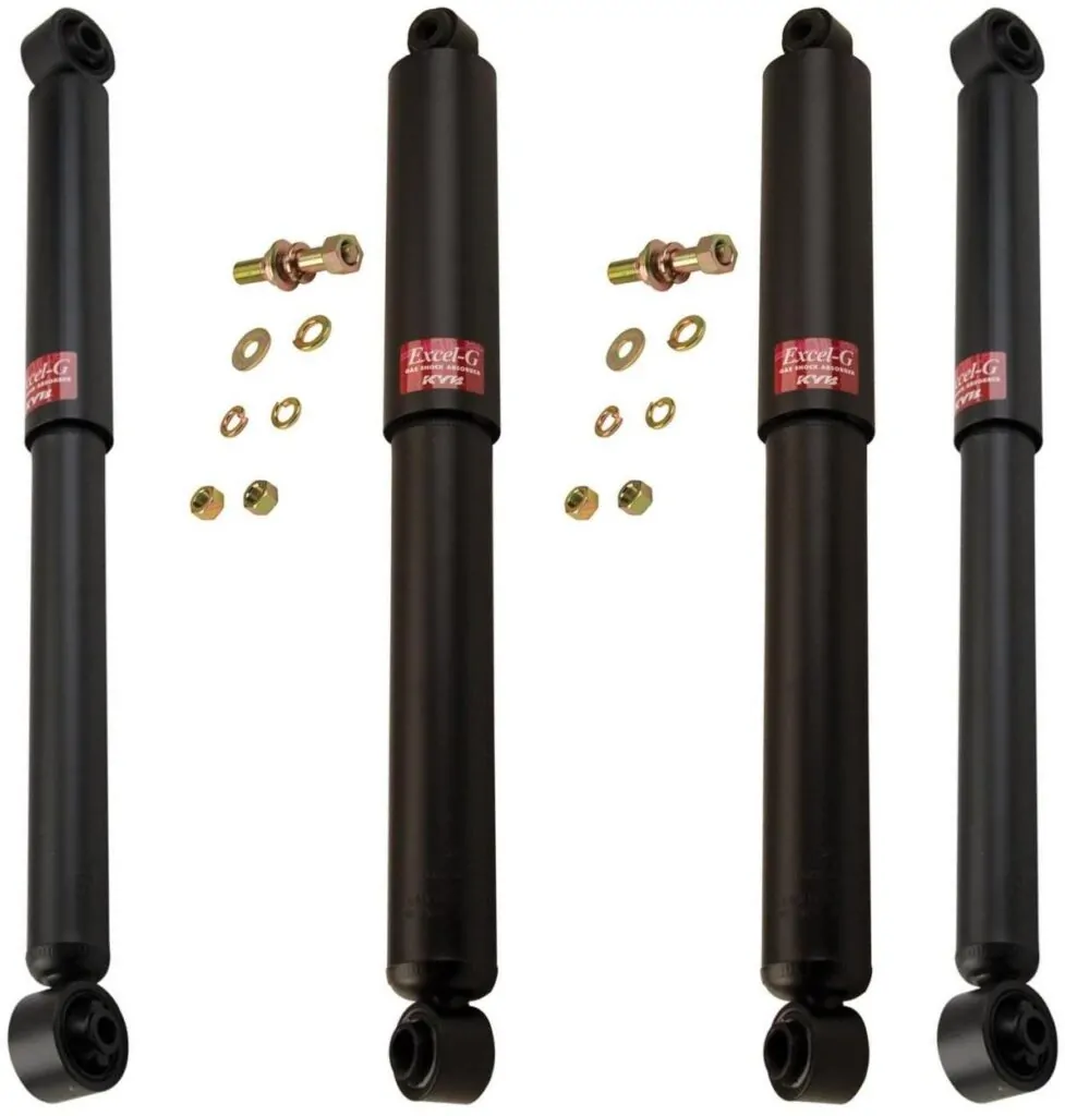 KYB Excel-G GR-2 Front Rear Shocks for 1993-96 GMC G3500 with Straight Front Axle