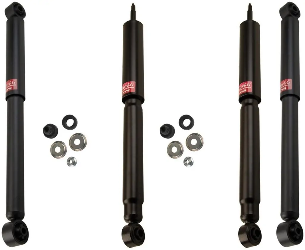 KYB Excel-G GR-2 Front Rear Shocks for 1994-02 DODGE Ram 3500 2WD Chassis Cab Solid Front Axle 344364 344364 344373 344373