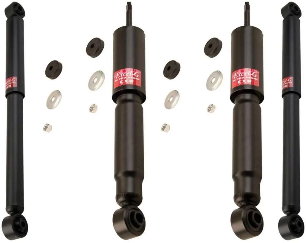 KYB Excel-G GR-2 Front Rear Shocks for 1994-02 DODGE Ram 3500 2WD Chassis Cab IFS 344372 344372 344373 344373