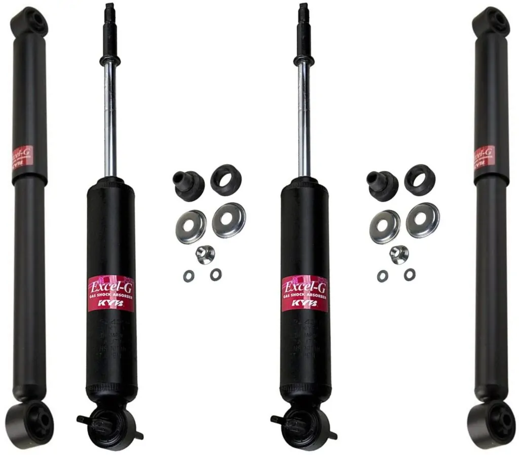 KYB Excel-G GR-2 Front Rear Shocks for 2002-08 DODGE Ram 1500 2WD 344398 344398 344385 344385