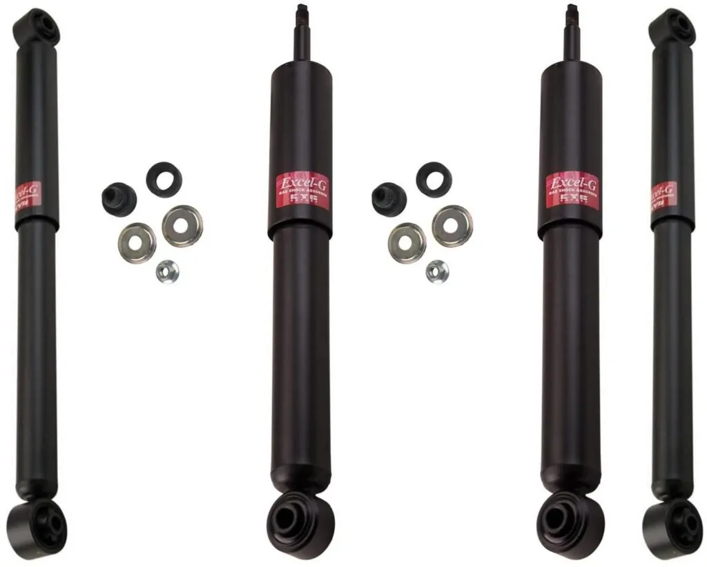 KYB Excel-G GR-2 Front Rear Shocks for 2002-05 DODGE Ram 1500 4WD 344399 344399 344385 344385