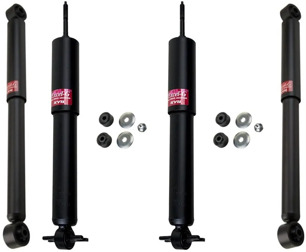 KYB Excel-G GR-2 Front Rear Shocks for 2007 CHEVROLET 1500 2WD 344402 344402 344385 344385