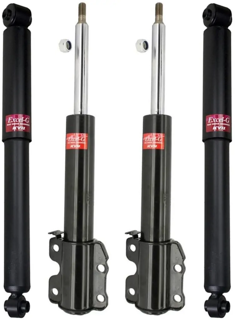 KYB Excel-G GR-2 Front Rear Shocks for 2002-06 MERCEDES BENZ Sprinter 3500 Dual Rear Wheel and High Roof or Chassis Cab 335809 335809 344409 344409