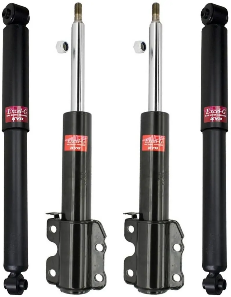 KYB Excel-G GR-2 Front Rear Shocks for 1995-03 FREIGHTLINER Sprinter 3500 Dual Rear Wheel 335810 335810 344409 344409