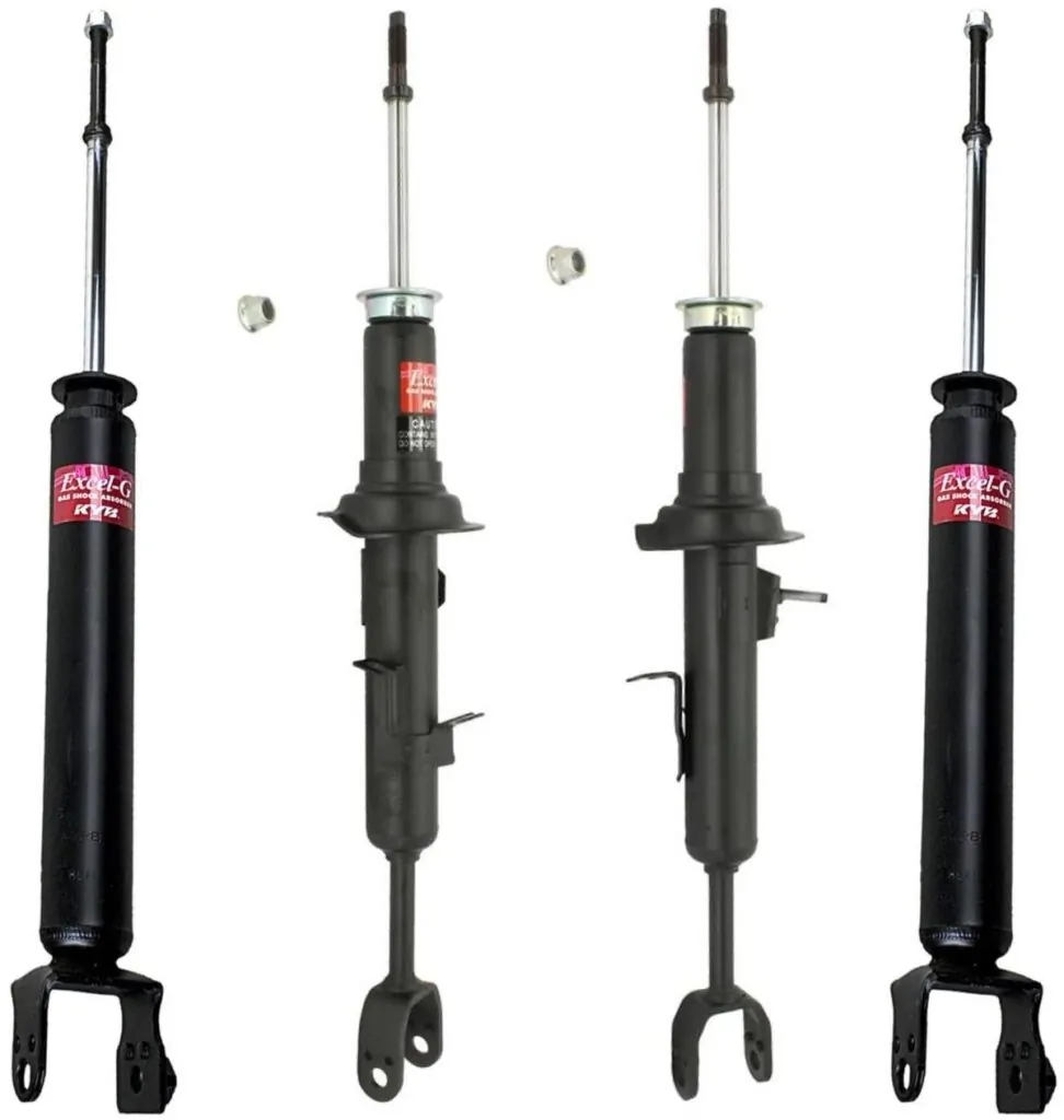 KYB Excel-G GR-2 Front Rear Shocks for 2003-04 INFINITI G35 2WD 341366 341367 344455 344455