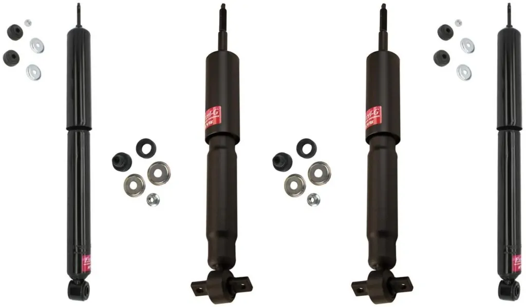 KYB Excel-G GR-2 Front Rear Shocks for 2000-03 FORD F-150 2WD with 7700 GVW 344367 344367 344615 344615