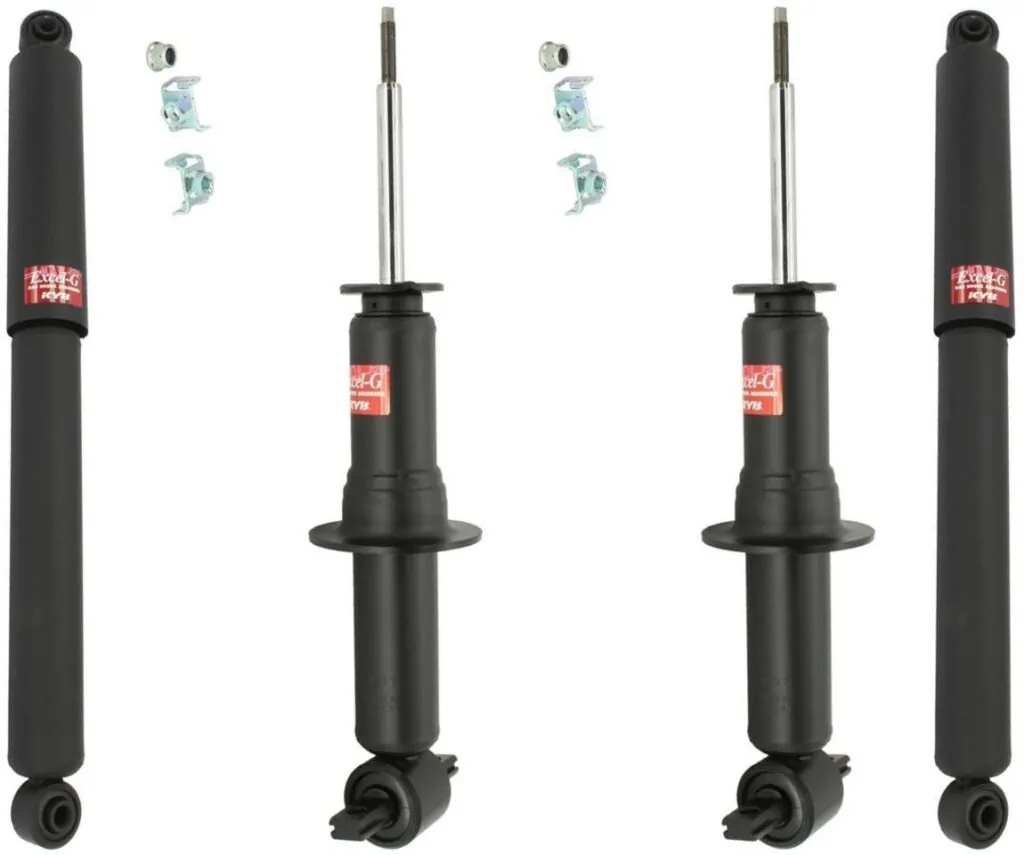 KYB Excel-G GR-2 Front Rear Shocks for 2007 CHEVROLET 1500 2WD 341493 341493 345074 345074