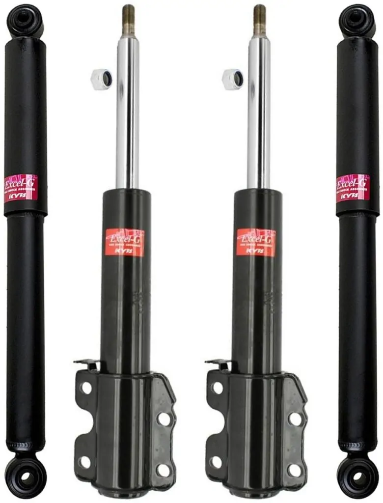 KYB Excel-G GR-2 Front Rear Shocks for 1995-03 FREIGHTLINER Sprinter 2500 335810 335810 349001 349001