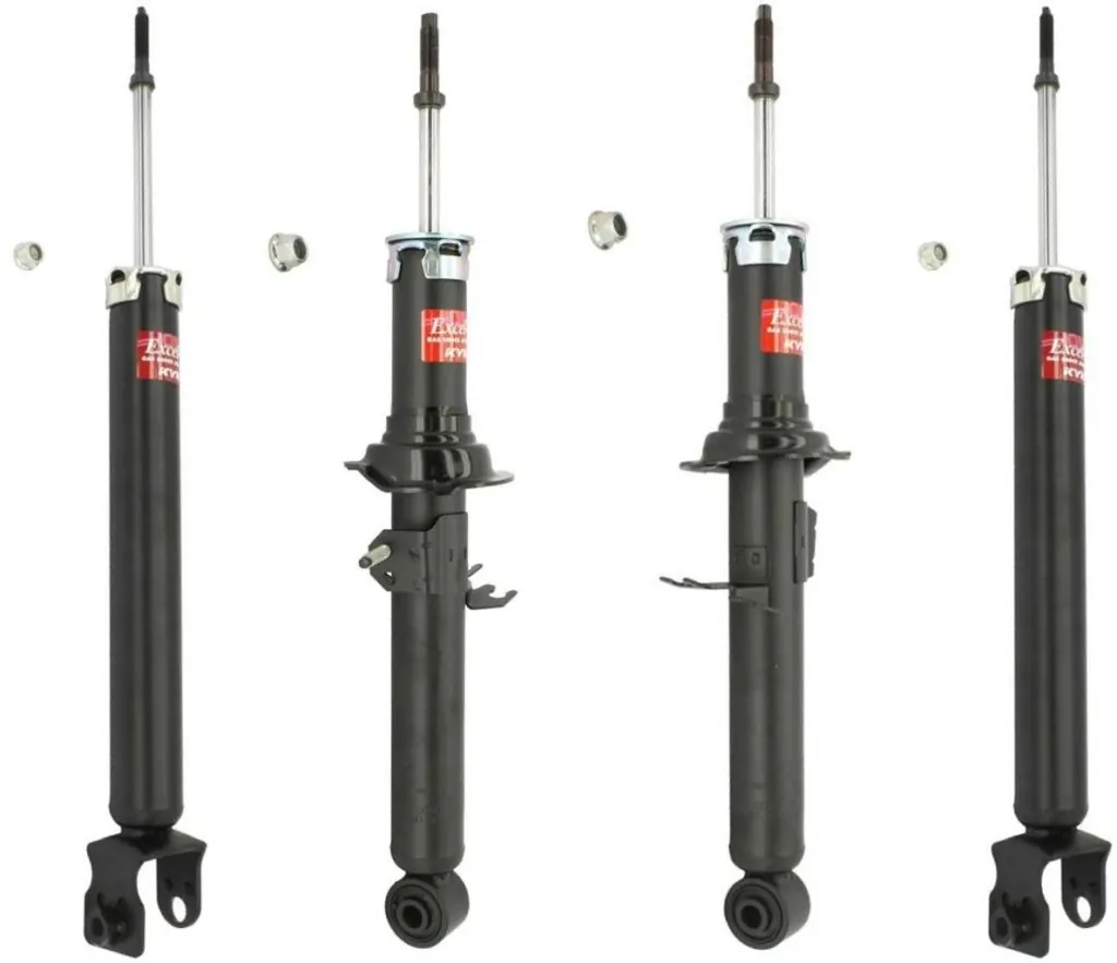 KYB Excel-G GR-2 Front Rear Shocks for 2008-10 INFINITI G37 2WD Sedan 340020 340021 349096 349096