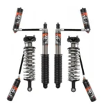 Fox 2.5 Perf Elite Series 0-3 Adjustable Reservoir Front Lift Coilovers and 1.5-3 Adjustable Reservoir Rear Lift Shocks for 2022-2023 Toyota Tundra 2WD-4WD