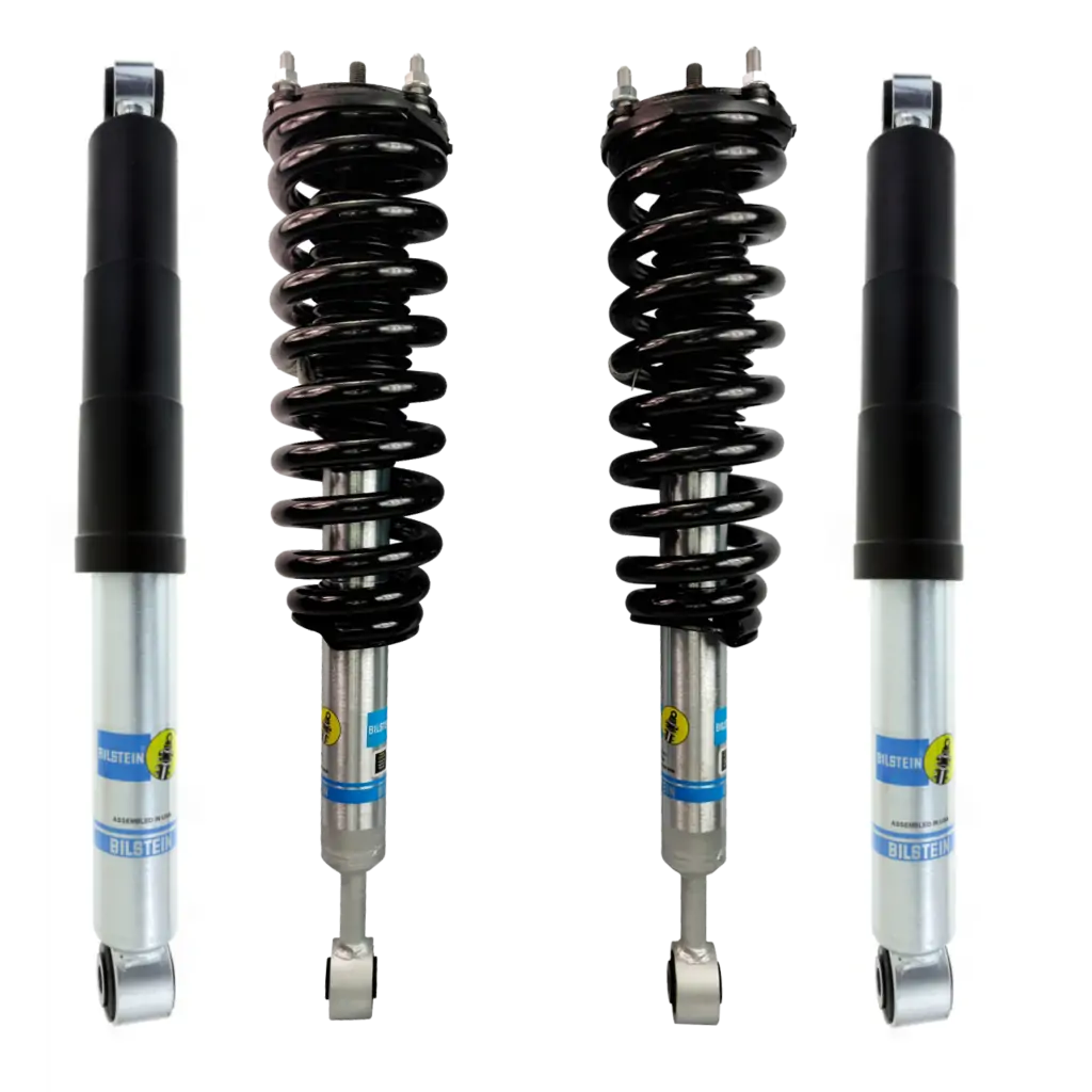 Bilstein-OME 1.5-2 Front Lift Assembled Coilovers and 0-1 Rear Lift Shocks for 2005-2015 Nissan Xterra