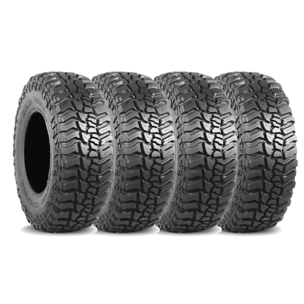 Mickey Thompson Baja Boss X 17.0 Inch 37X12.50R17LT Black Sidewall Racing Radial Tires - 250091