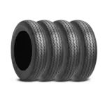 Mickey Thompson Sportsman Front 15.0 Inch 26X7.50-15LT Black Sidewall Racing Bias Tires - 250872