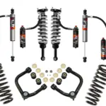 Fox 2.5 Perf Elite Series 2-3 Front Lift Adjus. Res Coilovers-Rear Lift Res Adjus. Shocks with ICON Billet UCAs and 2 Lift Rear Coil Springs for 2003-2023 Toyota 4Runner 2WD-4WD