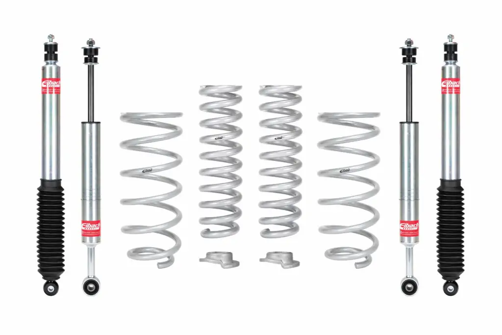 Eibach Stage 1 PRO-TRUCK-LIFT 2.75 Front and 1.75-2.25 Rear Shocks w-Coil Springs for 2010-2024 Toyota 4Runner 4WD