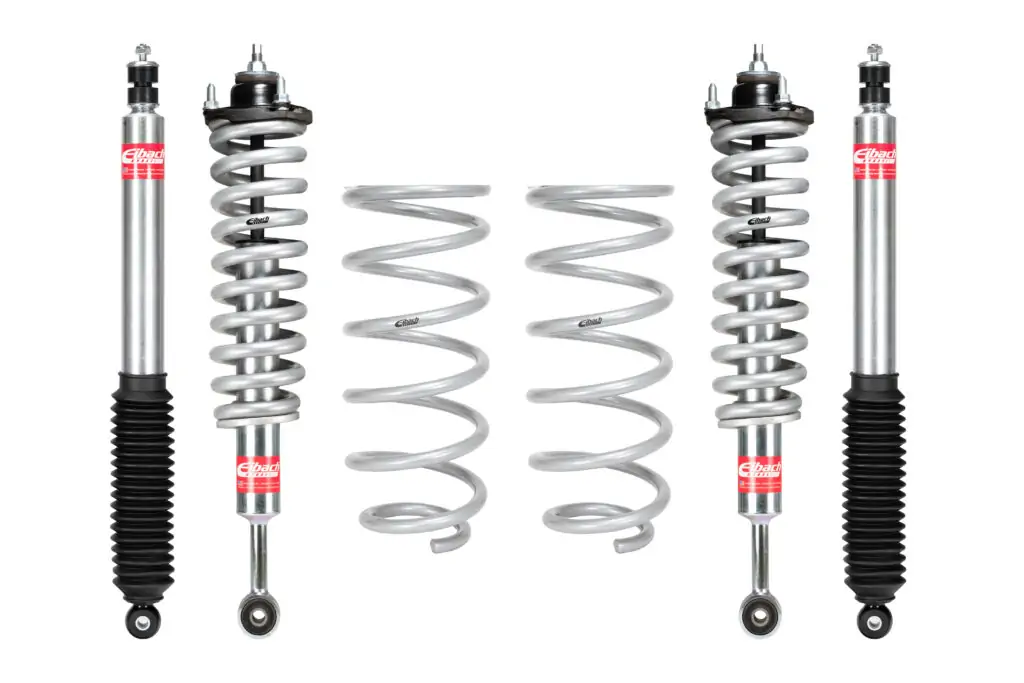 Eibach Stage 1 Plus PRO-TRUCK-LIFT 2.75 Front Assembled Coilovers and 1.0 Rear Shocks w-Coil Springs for 2010-2024 Toyota 4Runner 4WD