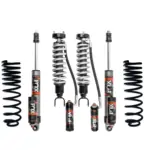 FOX Elite Series 2.5 Body 2-3 Lift Front Coilovers, 0-2 Rear Shocks w- Adjusters and ICON 1.5 Rear Lift Coil-Springs for 2019-2024 Ram 1500