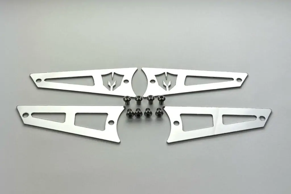 McGaughy's Replacement Stainless Steel Badges for Upper Control Arms, 2011-2019 GMC Sierra 2500