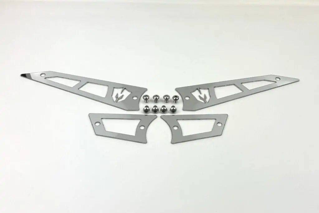 McGaughy's Replacement Stainless Steel Badges for Upper Control Arms, 2019-2025 GMC Sierra 1500